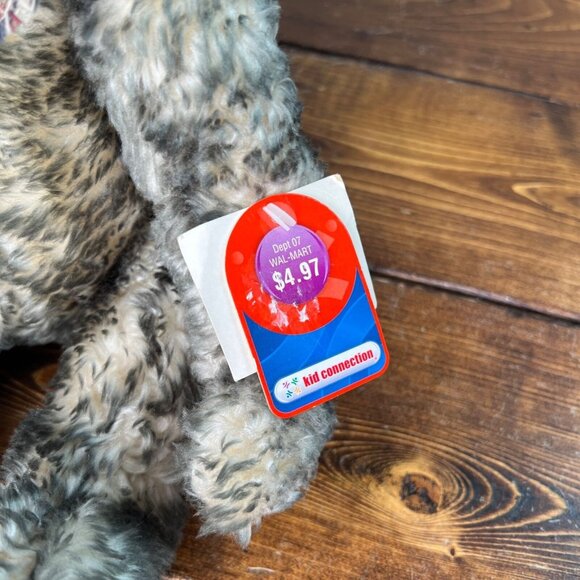 Vintage NWT Dan Dee Bear W/ Plaid Bow Tie Corduroy Hat & Glasses Stuffed Animal - Picture 6 of 11